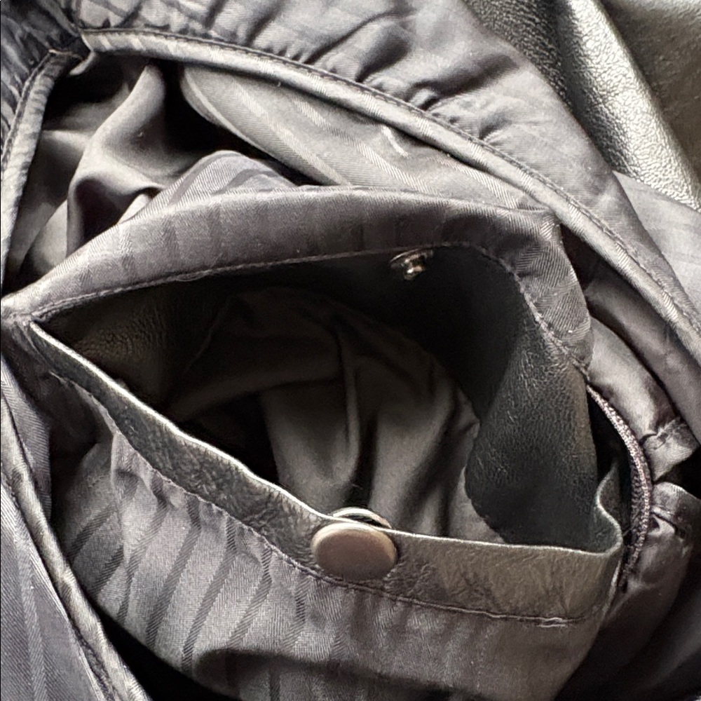 Sz XL Wilsons Leather black Trench Coat - Picture 9 of 9